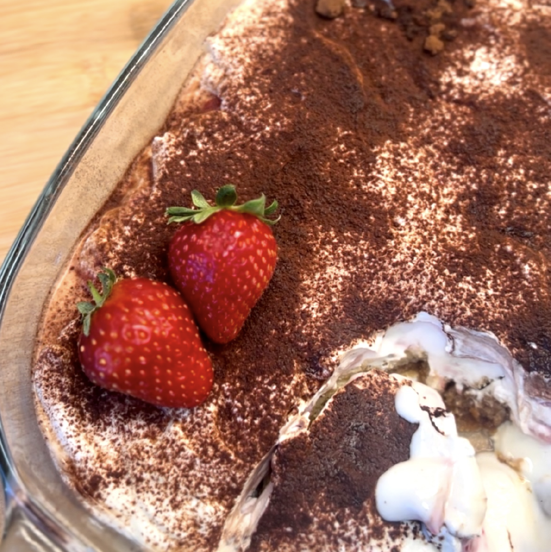 Rezept High Protein - Erdbeer Tiramisu