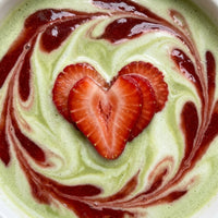 Iced Matcha Strawberry Latte